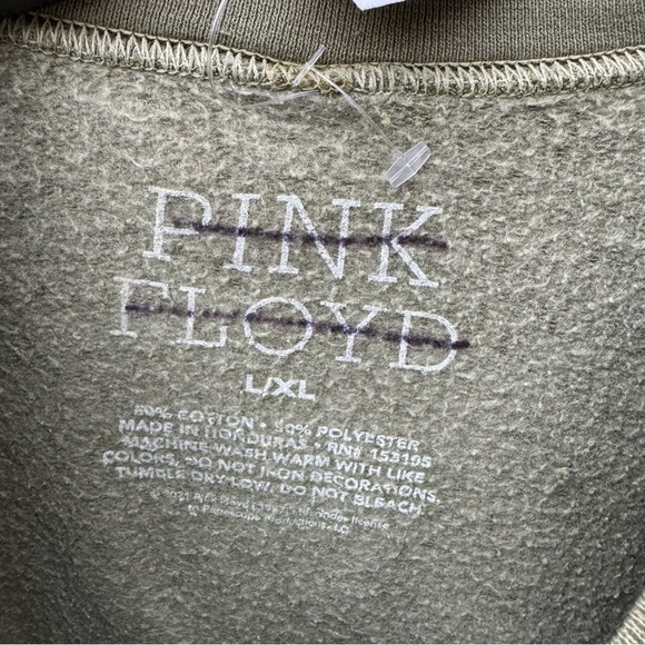 UO Green Pink Floyd Sweatshirt - Picture 8 of 9